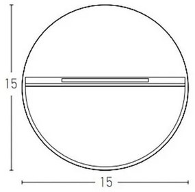 Zambelis E242-G - LED Kültéri lépcsőmegvilágító LED/6W/230V IP65 antracit