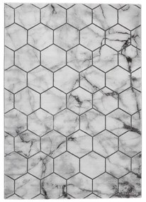 Szürke-ezüstszínű szőnyeg 220x160 cm Craft - Think Rugs