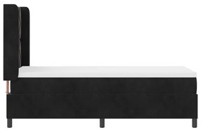 Boxspring Ágy Matrac Használatával Fekete 80x200 cm Bársonyos