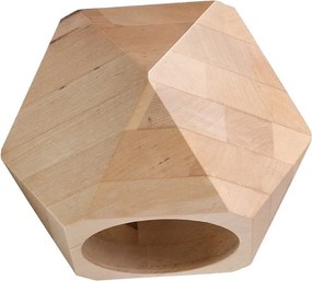 Natúr színű tömörfa fali lámpa Vige – Sollux