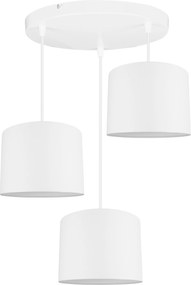 Mennyezeti Lámpa Lógó Csillár Hármas Lámpabúra Asztal Fölé Fehér Szürke Fekete