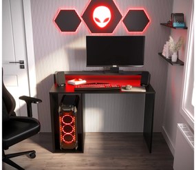 Sarok Gamer PC asztal Garrick 2 (fekete) (LED RGB világítással). Akció -6%. 1064135