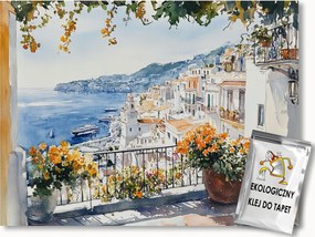 Fotótapéta Flizelina Terasz Erkély Kilátás Tenger Város Nyár 416x254 ragasztó