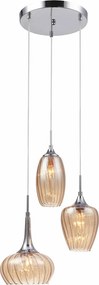 ITALUX MDM2289-3B MARANO Többágú Függesztett Lámpa Króm, Tea E14 IP20