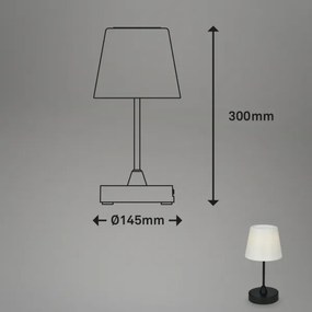 Brilo - LED kültéri tölthető dimmelhető lámpa LED/3W/5V IP44 2000 mAh