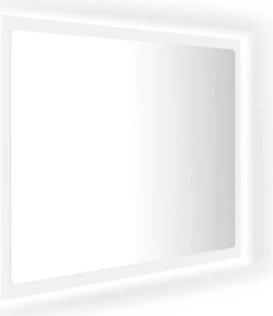 vidaXL fehér akril LED-es fürdőszobai tükör 60 x 8,5 x 37 cm