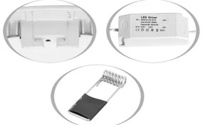 LED Beépíthető lámpa LADA LED/18W/230V 4100K IP44