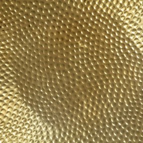 rézsárga kalapált alumínium dohányzóasztal 70 x 30 cm