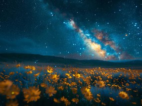 Poszter 80x60cm Éjszakai égbolt