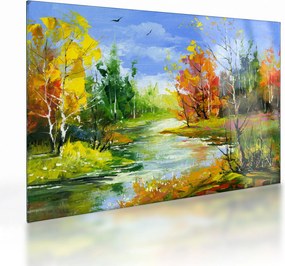 Kép - Tájfestés (üvegen) (70x50 cm)