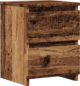 vidaXL antik fa színű szerelt fa éjjeliszekrény 30 x 30 x 40 cm