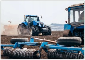 Poszterek 100x70 Traktorok mező mezőgazdaság