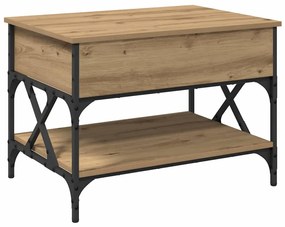 vidaXL Dohányzóasztal Artisan tölgy 70x50x50cm Faanyag