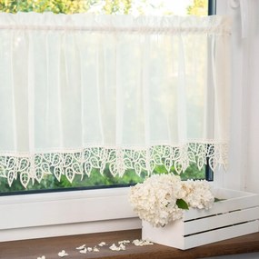 Irigy Hónaljmirigy fátyol krém alagúttal 250cmx110cm Levelek