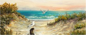 Kép - homokos tengerpart (120x50 cm)