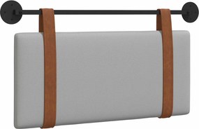 vidaXL Fali Fejtámla Falra szerelhető Felhőszürke 90 x 40 cm Faanyag