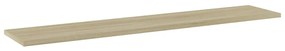 4 db sonoma-tölgy színű forgácslap könyvespolc 100x20x1,5 cm