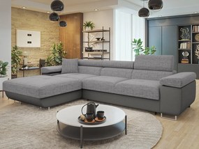 Sarokkanapé Terazuro Mini (szürke + sötétszürke) (tárolóhellyel) (B). 1105282