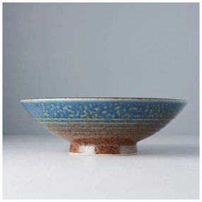 Earth &amp; Sky bézs-kék kerámia tál ramenhez, ø 25 cm - MIJ