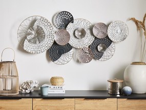 Fali Dekoráció Fekete És Ezüst Színben CESIUM Beliani