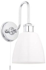 Endon 95506 - Fürdőszobai fali világítótest PIPER 1xE27/10W/230V IP44 fényes króm