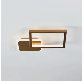 Eglo 900424 - LED Dimmelhető mennyezeti lámpa GAFARES LED/15W/230V arany + távirányító