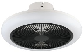 Mennyezeti lámpa , ventilátor , ventilátoros lámpa , CCT , fehér , fekete , műanyag , távirányítóval , 3 sebesség ,  EGLO , KOSTRENA