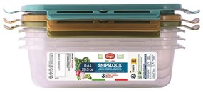 Élelmiszertartó doboz szett 3 db-os Snipslock – Snips
