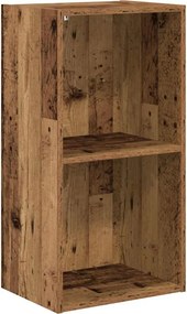 vidaXL antik fa színű szerelt fa könyvespolc 40 x 30 x 77 cm