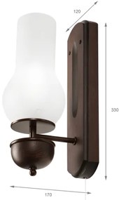 Brilagi - LED Fali lámpa COTTAGE 1xE14/40W/230V bükkfa/fehér