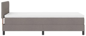 Box Spring Ágy Matraccal és LED, Barna, 80x200 cm, Szövet