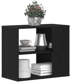 Fekete tölgy oldalpolc 60x30x50 cm Összeszerelt fa
