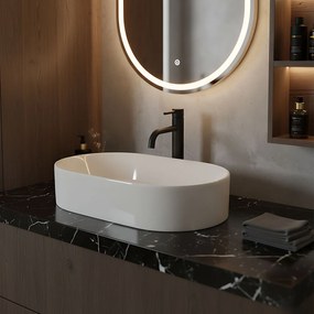 Rea Layla, asztali mosogató 530x300x115 mm, fehér fényes, REA-U9108