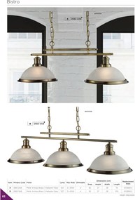 Függeszték Bronz BISTRO SEARCHLIGHT 2683-3AB