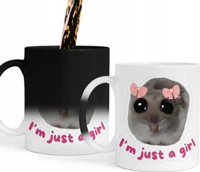 Mágikus Bögre IM Just A Girl Egér Bögre Ajándék Szöveg
