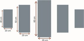 5DMDF-6 MDF falikép, 5 db-os szett