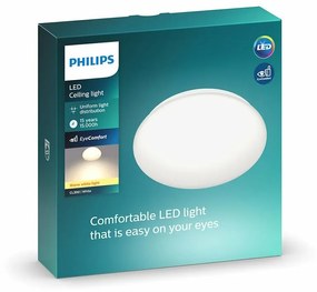 Philips 8718699681098 Moire LED mennyezeti lámpatest 10 W 1000 lm 2700K, 25 cm, fehér