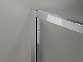 Mexen Exo téglalap alakú tolóajtós zuhanykabin 90 x 90 cm, átlátszó, króm - 8111-090-090-01-00