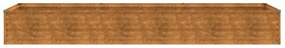 corten acél kerti magaságyás 291x50x36 cm