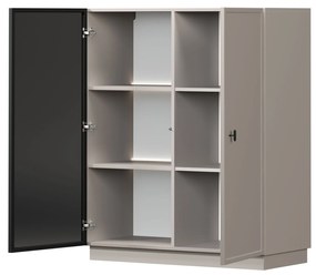 Lorini vitrin 100 cm - kasmír / fekete T-bar fogantyú