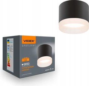Falra szerelhető Spot spot mennyezeti lámpa 1x GX53 fekete Videx
