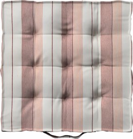 Kuba székpárna 40x6 piros csíkos