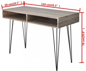 2 rekeszes szürke íróasztal