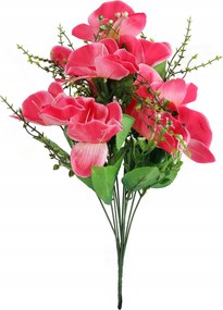 10 db-os műorchidea csokor rózsaszín színben 45 cm Dekoráció Kiegészítő