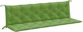 vidaXL 2 db melange zöld szövet kerti padpárna 200 x 50 x 7 cm