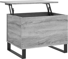 vidaXL szürke sonoma színű szerelt fa dohányzóasztal 60x44,5x45 cm