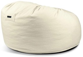 Világosszürke buklé babzsákfotel Om 135 – SLOWDOWN