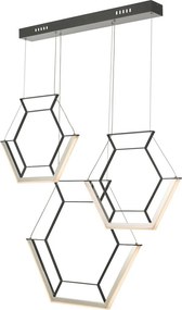 Dar Lighting HEXAGON HEX0322 Függőlámpa 1x35W/LED 2800K 1043LM