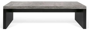 Detroit fekete-szürke pad beton dekorral, 140 x 43 cm - TemaHome