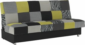 Dívány, anyag/ lime zöld/ szürke / fekete, ALABAMA